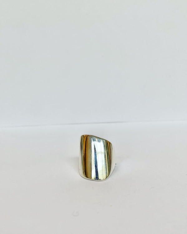Silver Angular Ring
