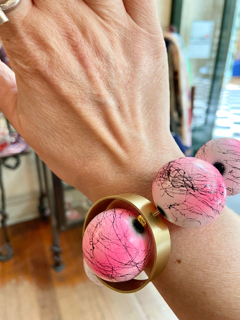 Pink Lollipop Jumbo Ball Bracelet