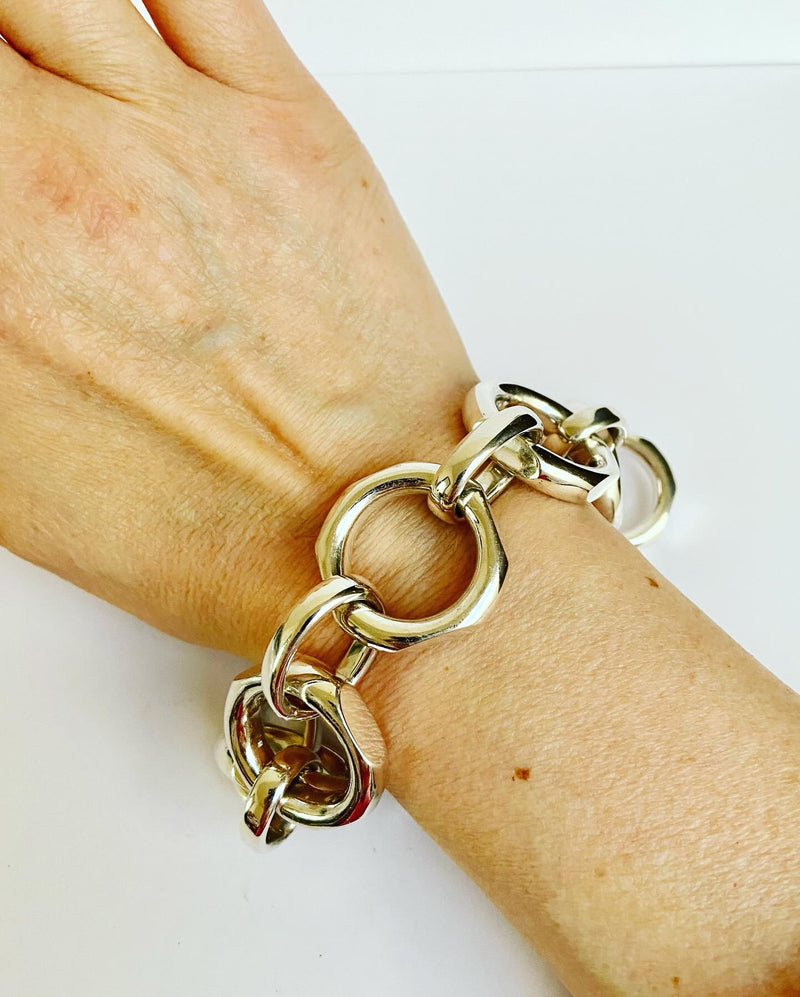 Octogon Circle Link Bracelet