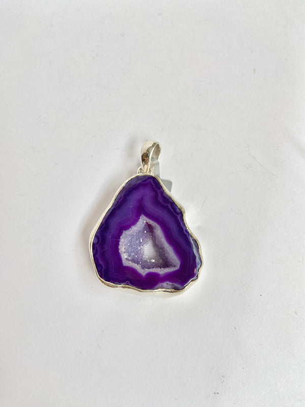 Amethyst Druzy Pendant