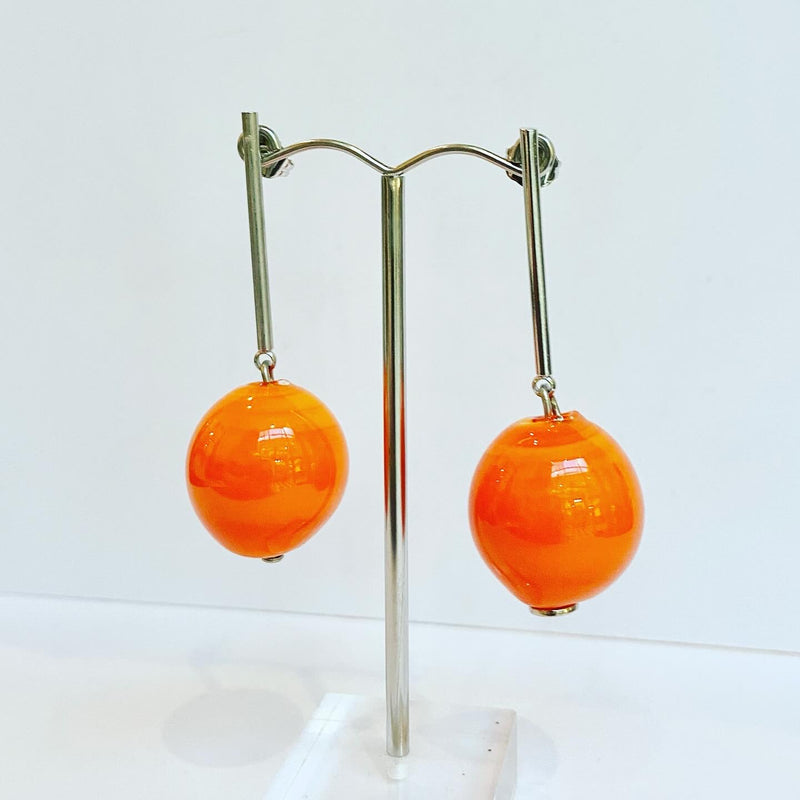 Glass Ball Earrings - 4 colours