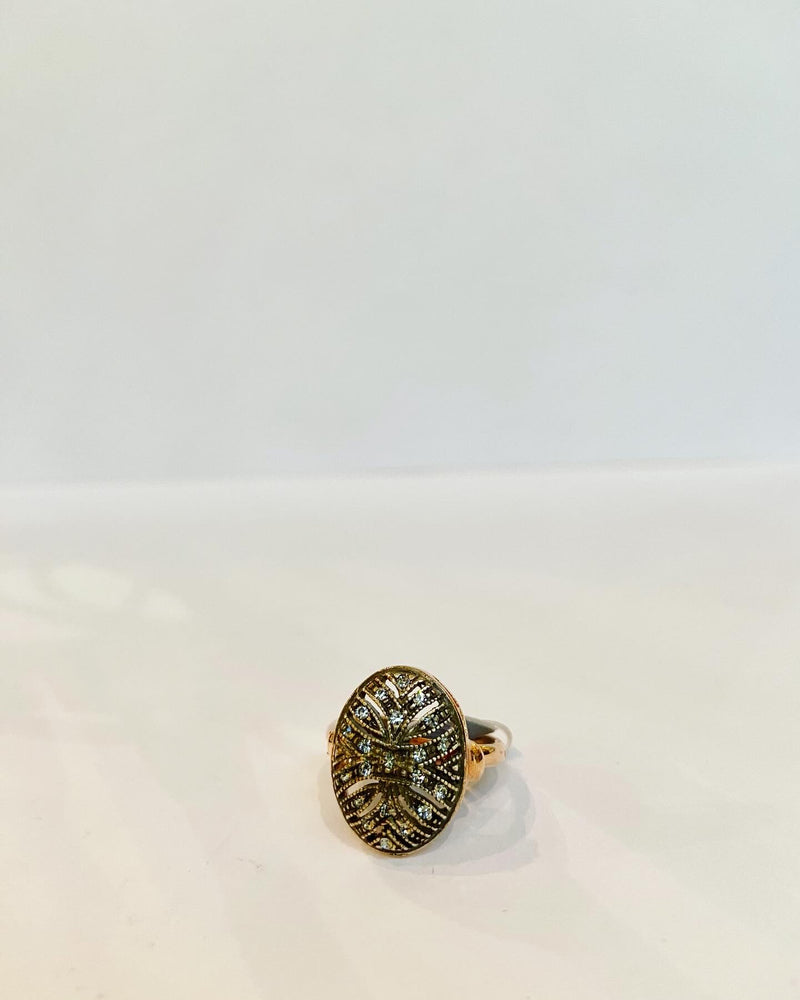 Etruscan Oval Lace Ring