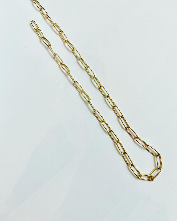 Rectangle Link Necklace- 2 colours