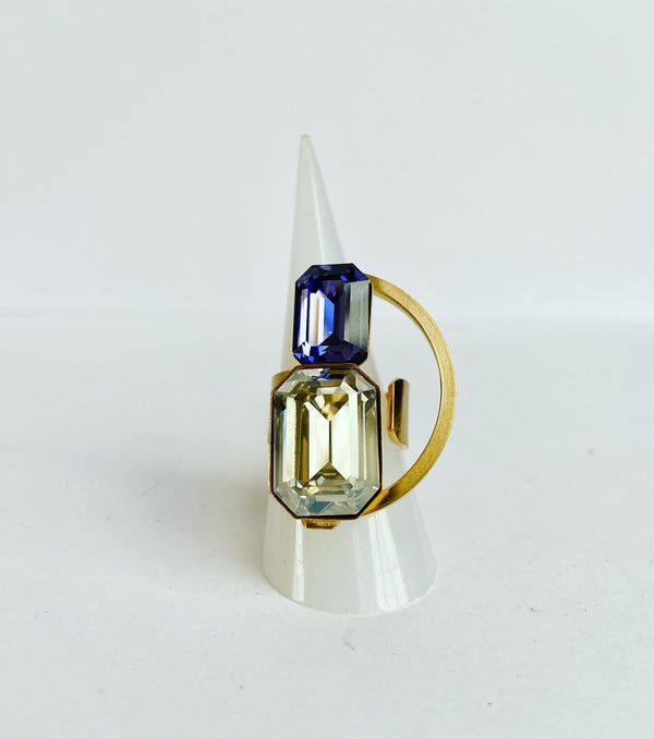 Art Deco Semi Circle Ring