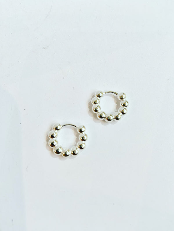 Mini Ball Huggie Hoops