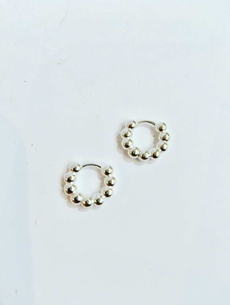 Mini Ball Huggie Hoops