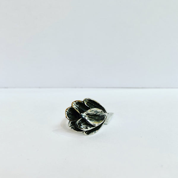 Layered Leaf Ring