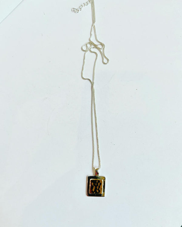 Square Two Toned Necklace