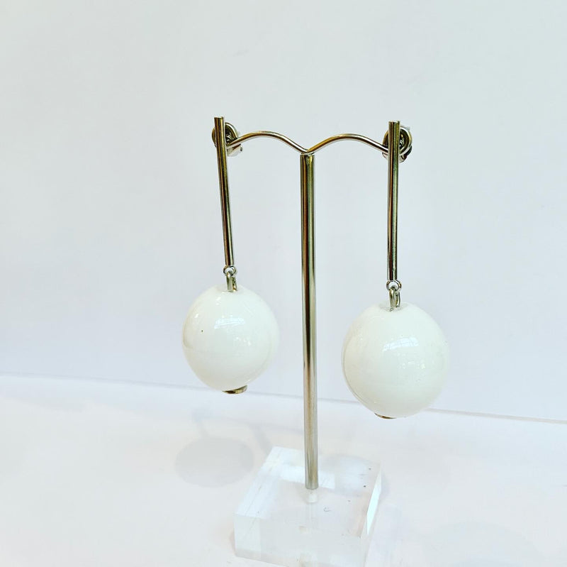 Glass Ball Earrings - 4 colours