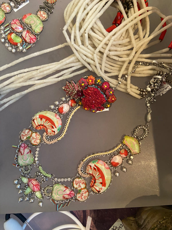 Ayala Bar Lime + Red Necklace