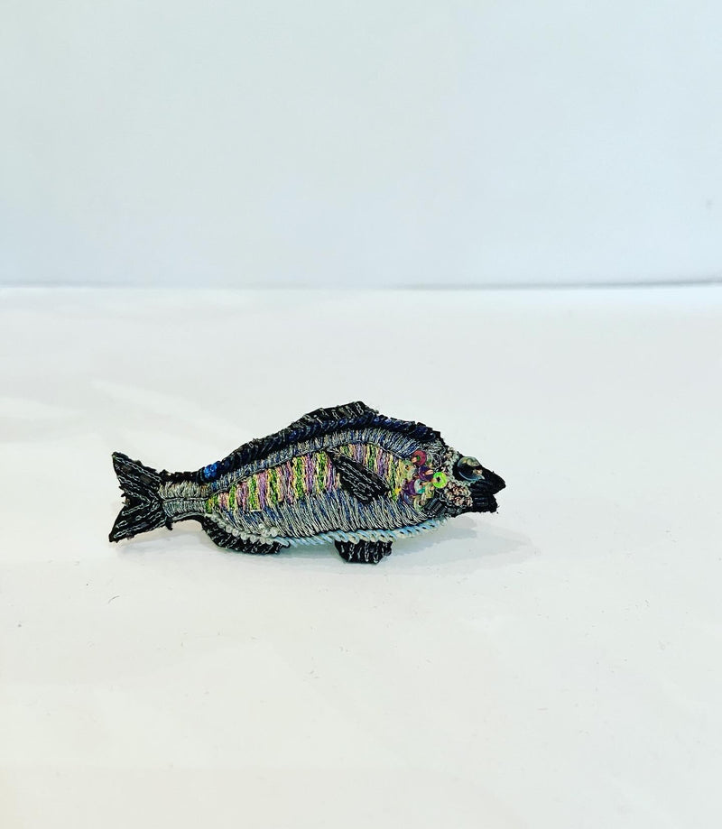 Sea Bream Fish Brooch