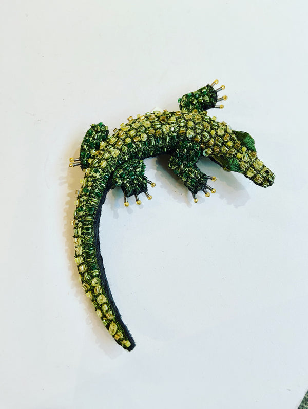 Nile Crocodile Brooch