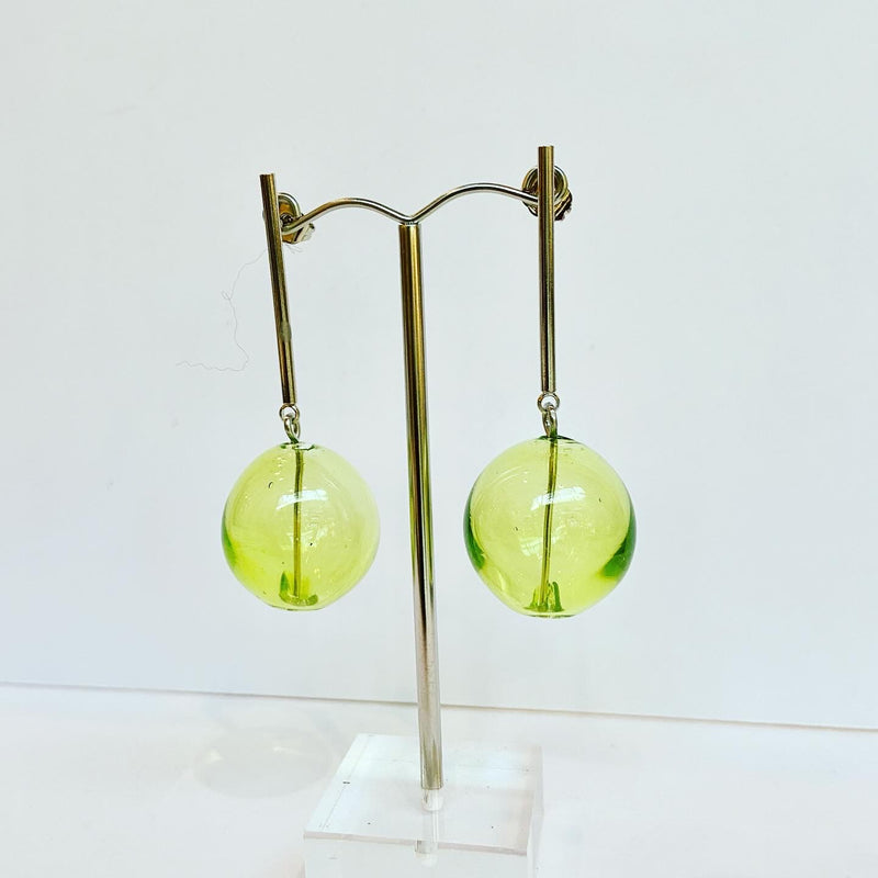 Glass Ball Earrings - 4 colours