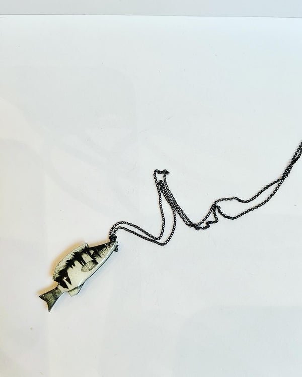 Fish Enamel Necklace