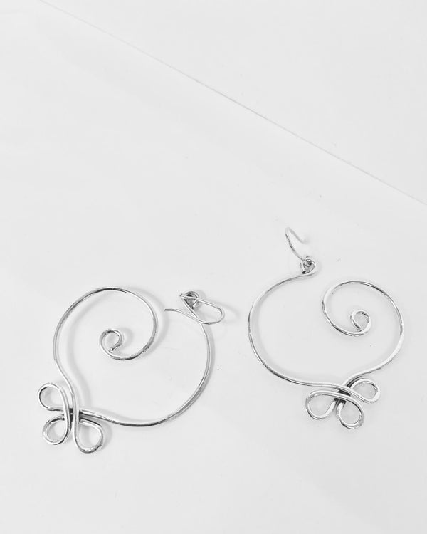 Swirly Heart Earrings