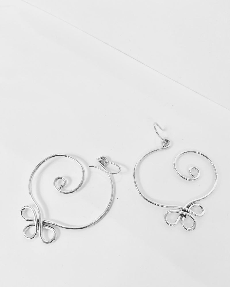 Swirly Heart Earrings