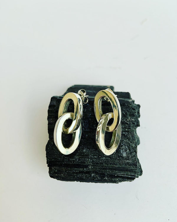 Oval Link Earrings