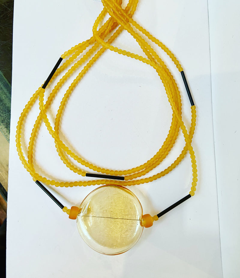 Murano Glass Honey Necklace