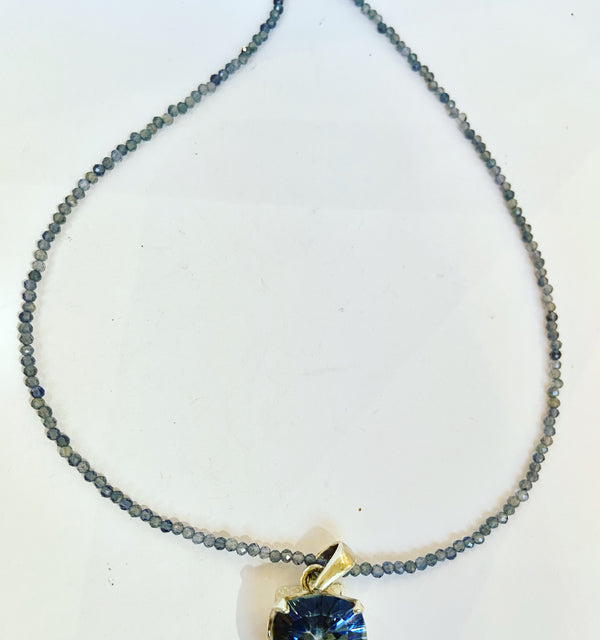 Iolite Gemstone Necklace - without the pendant
