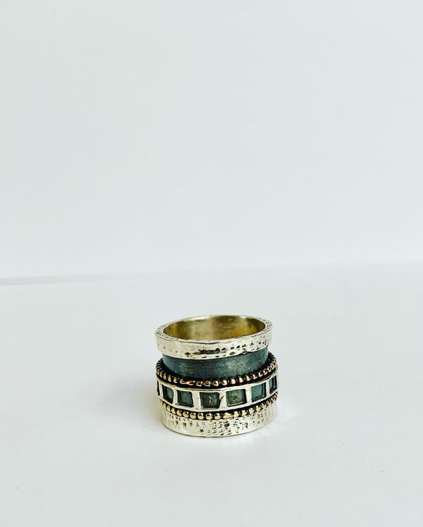 Squares Spinner Ring