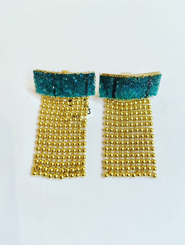 Slinky Ball Tassel Earrings