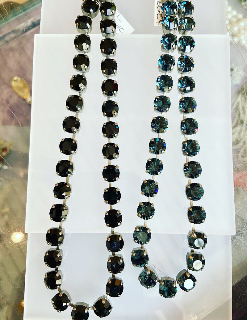 Crystal Rocks Short Necklace - 2 Colours