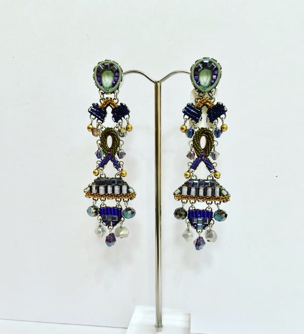 Ayala Bar Midnight Purple + Blue Earrings
