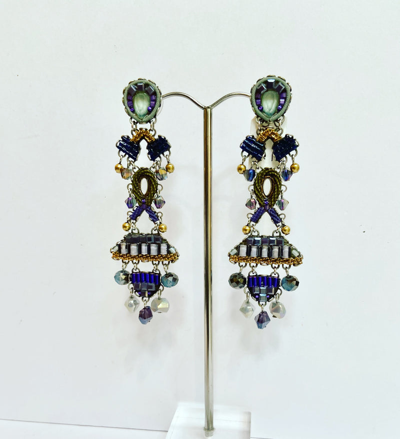 Ayala Bar Midnight Purple + Blue Earrings