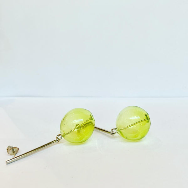 Glass Ball Earrings - 4 colours