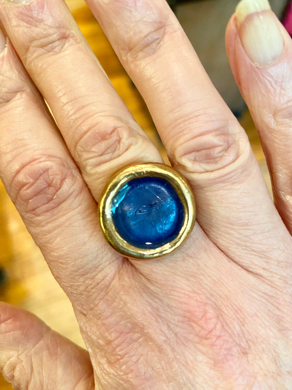 Sole Ring With Fish Inscription-3 Colours