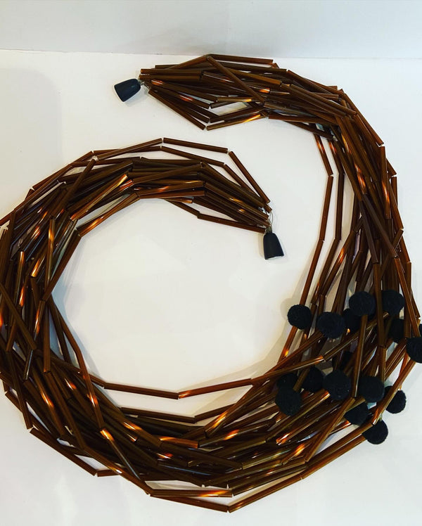 Pom Pom Neckace -2 colours