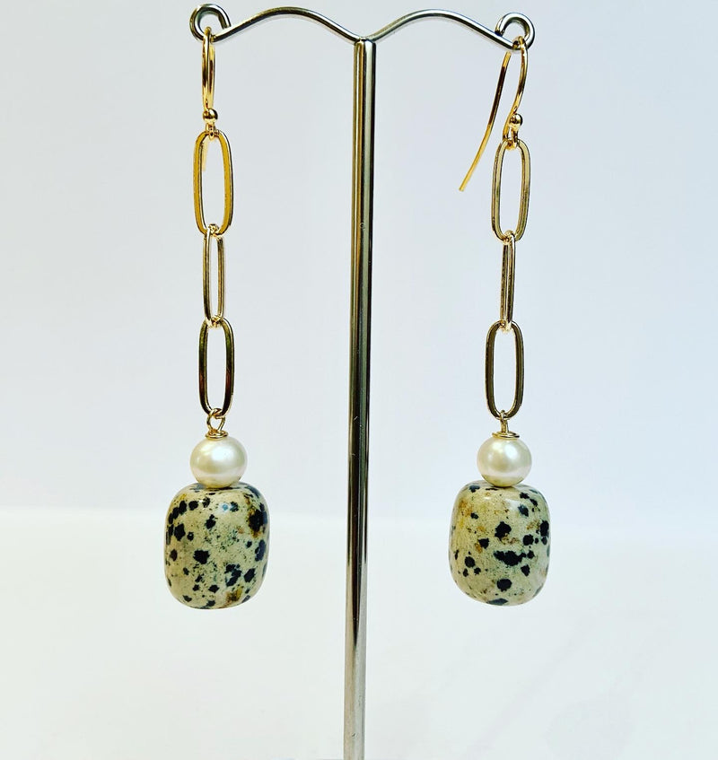 Leopard Link Earrings