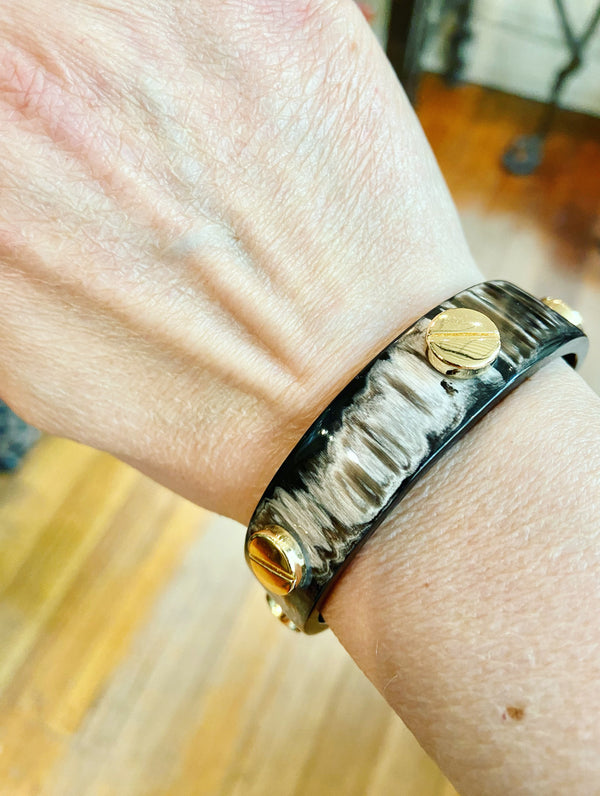 Black + Gold Bangle