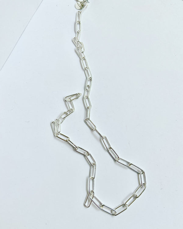 Rectangle Link Necklace- 2 colours