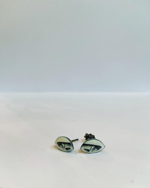 Fish Enamel Stud Earrings