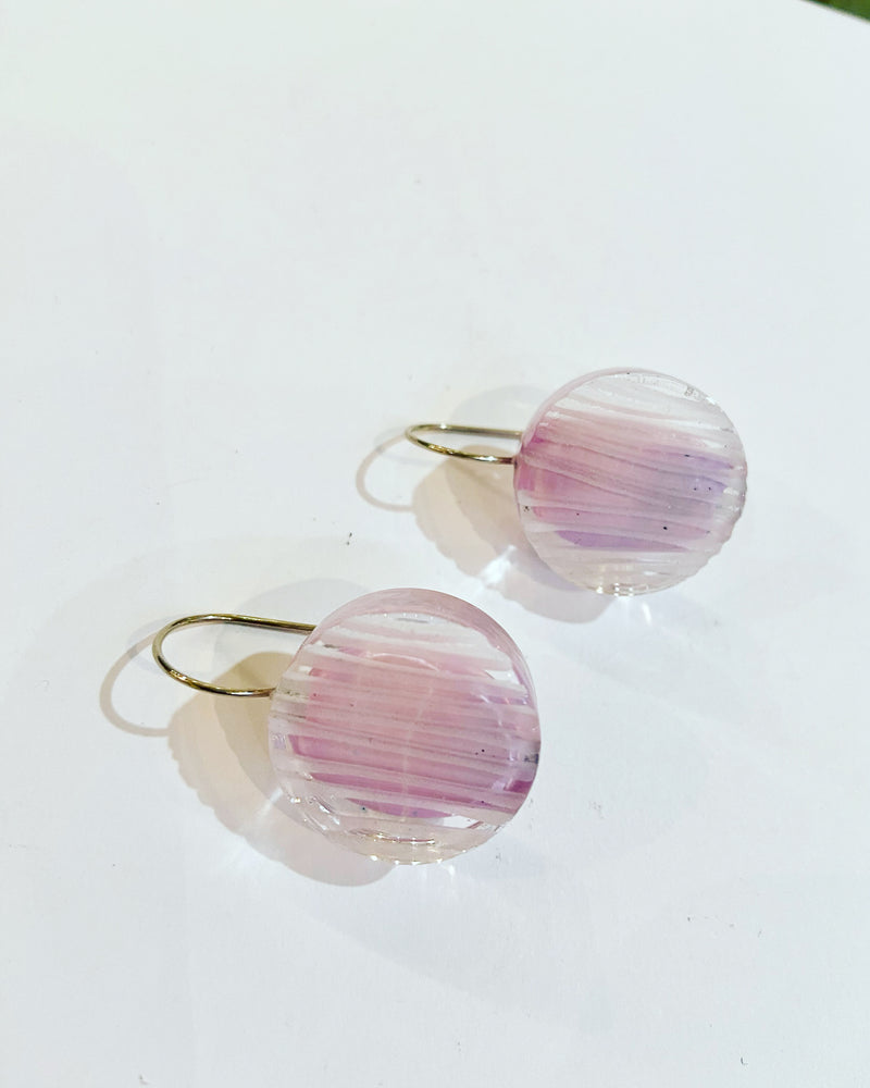 Murano Glass Circle Earrings - 3 colours