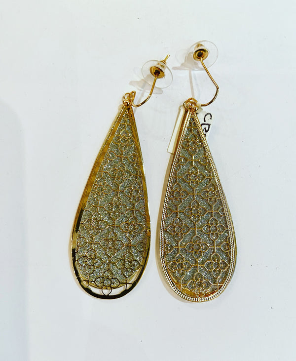 Shimmering Raindrop Earrings