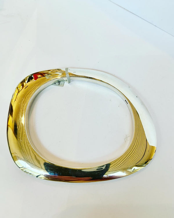 Edgy Silver Bangle