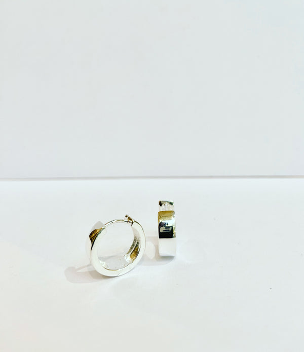 Round Huggie Hoops