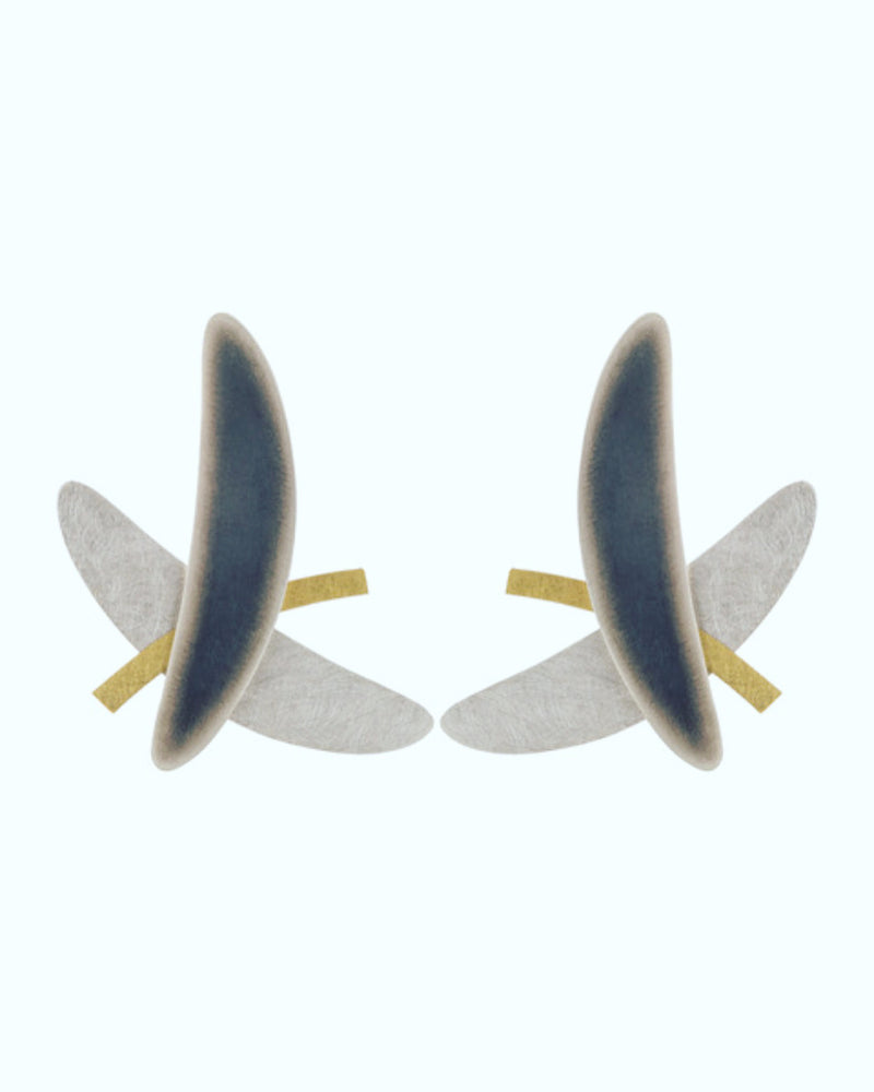 Twin Moon Earrings