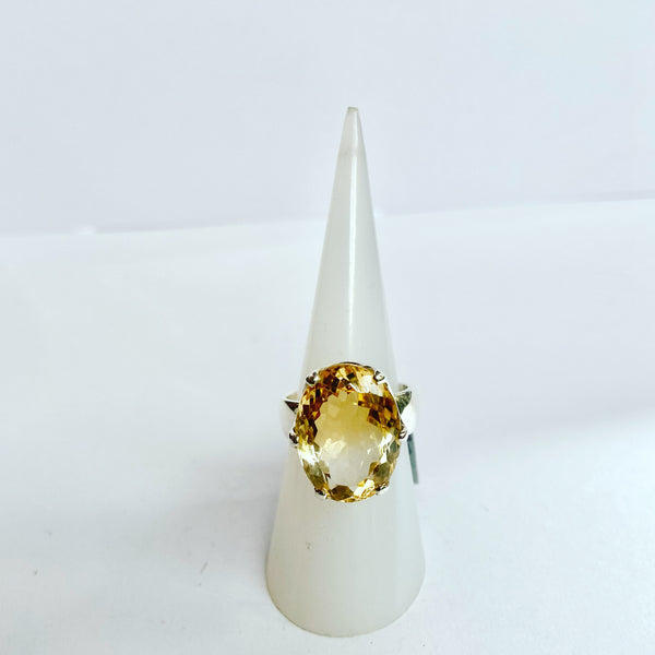 Citrine Oval Ring