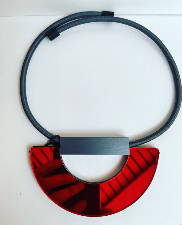 Mirror Semi Circle Necklace - 3 colours