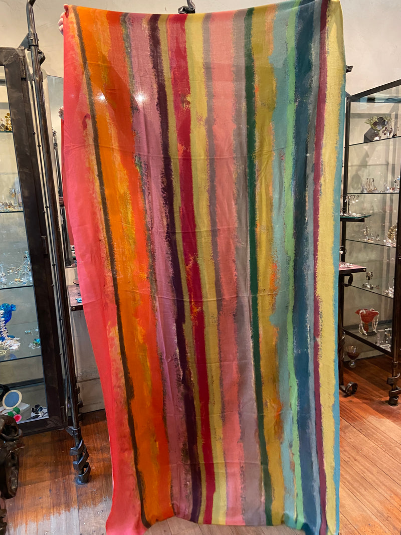 Multi Stripe Merino Wool