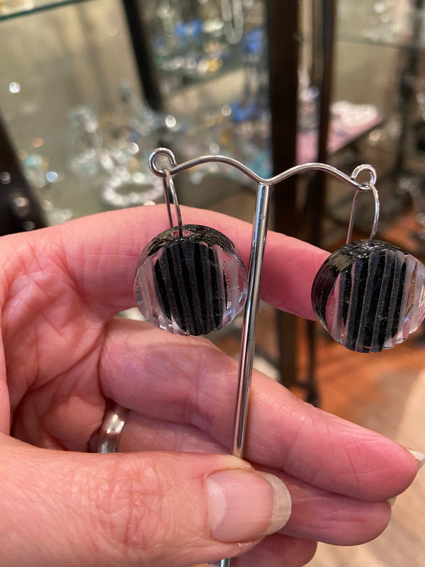 Murano Glass Circle Earrings - 3 colours