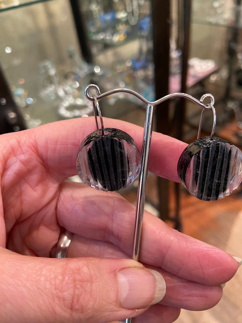 Murano Glass Circle Earrings - 3 colours