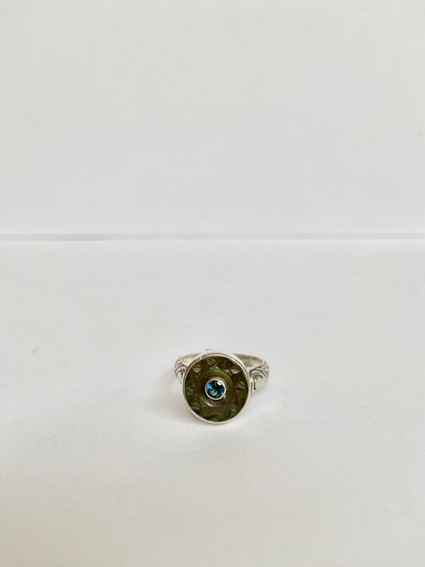 Antique Button Ring