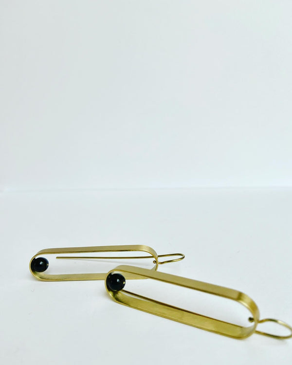 Elongated Mod Earrings