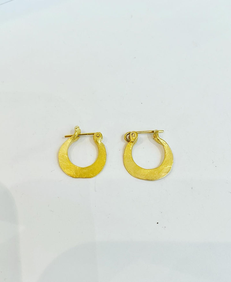 Mini Matt Gold Hoop