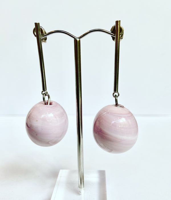 Glass Ball Earrings - 5 colours