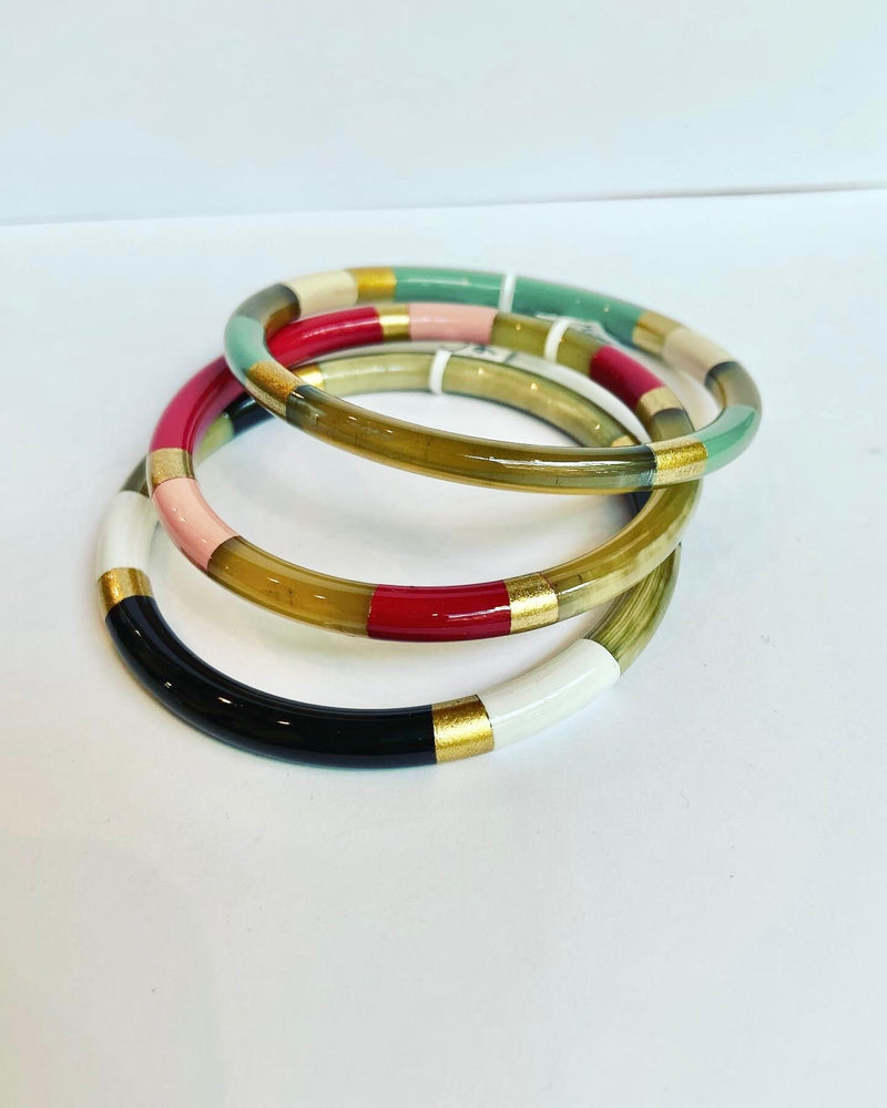 Recycled Horn Bangles - 4 colours